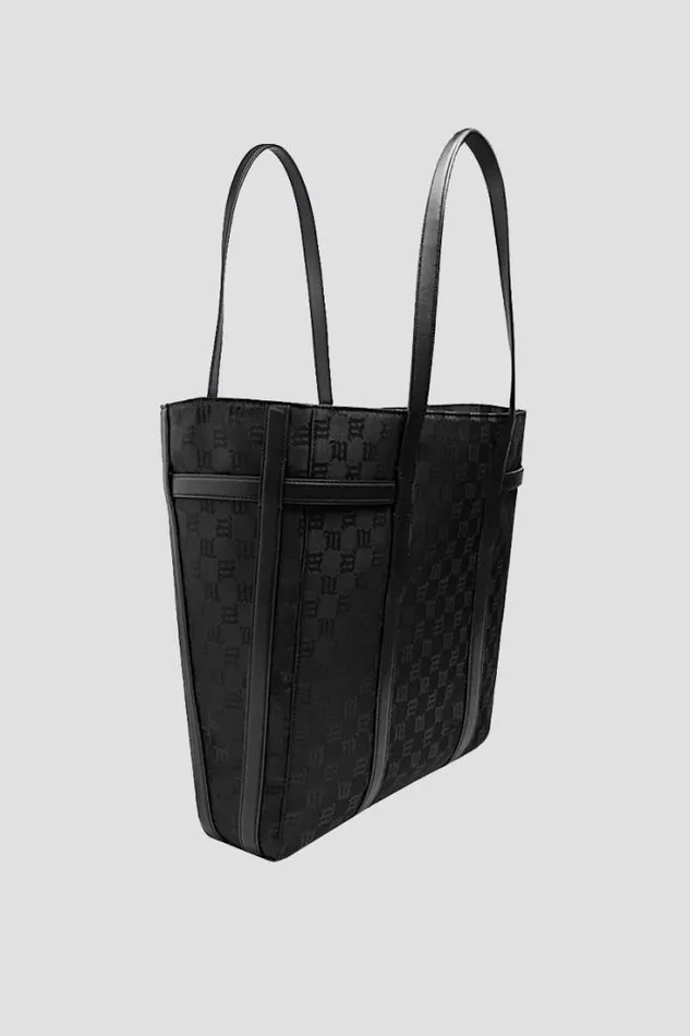 Monogram Nylon Shopper Bag Black WomenMen MISBHV Bags