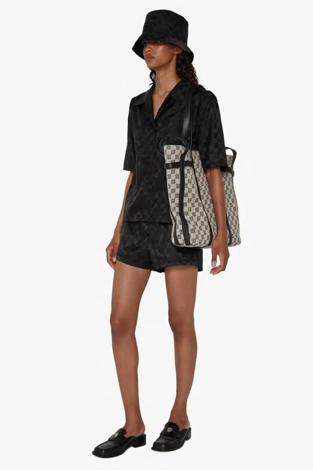 Monogram Nylon Shorts Black Women MISBHV Shorts