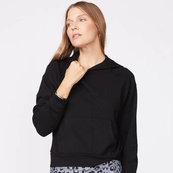 MONROW HOODIES Supersoft Fleece Girlfriend Pullover Black 8211 Shop