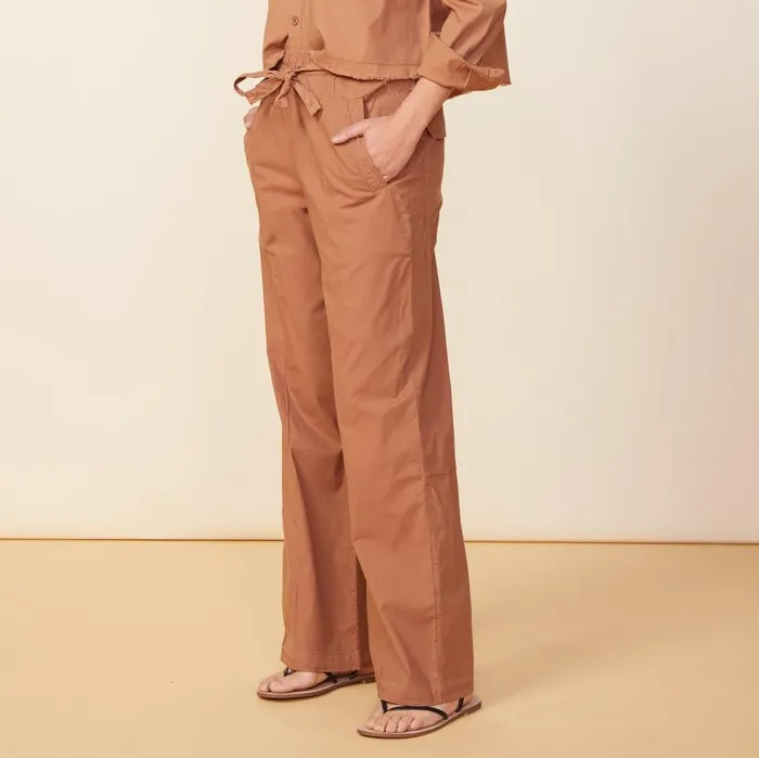 MONROW PANTS Poplin Pocket Pants Sahara 8211 Shop