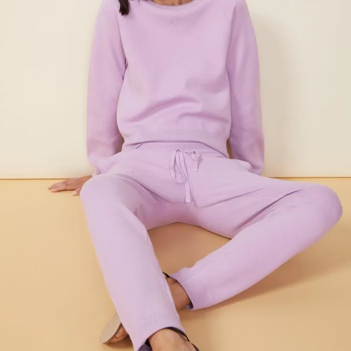 MONROW SWEATS Soft Knit Cuffed Jogger Lavandula 8211 Shop