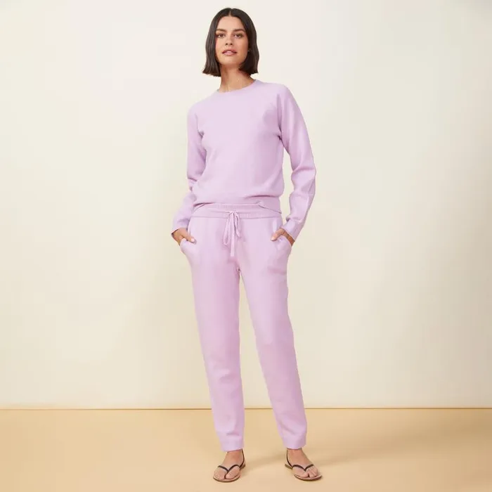 MONROW SWEATS Soft Knit Cuffed Jogger Lavandula 8211 Shop
