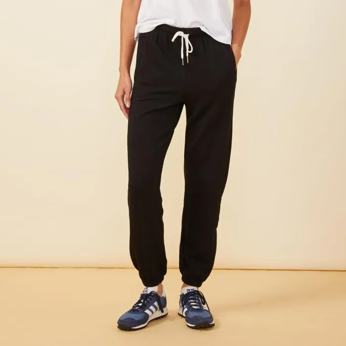 MONROW SWEATS Supersoft Fleece Baggy Sweat Black 8211 Shop