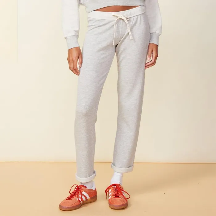 MONROW SWEATS Supersoft Fleece Cuffed Sweat Dark Heather 8211 Shop
