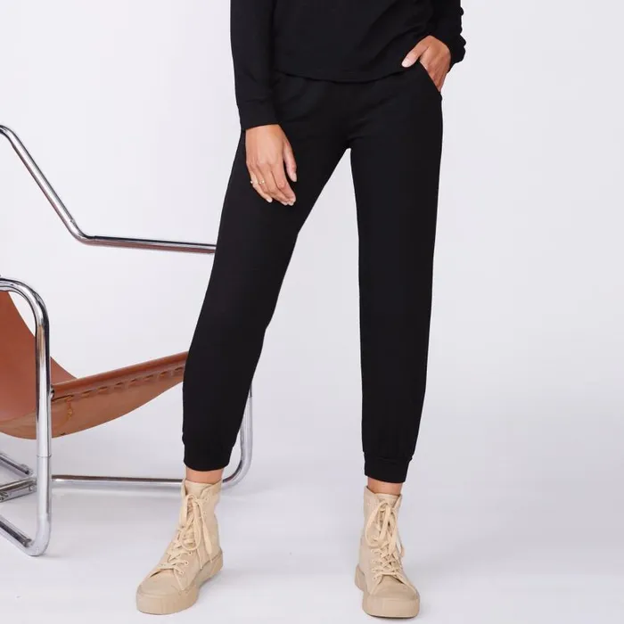 MONROW SWEATS Supersoft Jogger Black 8211 Shop