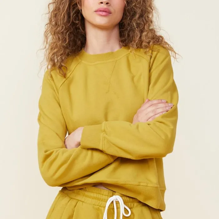 MONROW SWEATSHIRTS 90039s Classic Raglan Golden Olive 8211 Shop