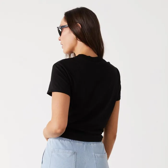 MONROW TEES Basic Crew Neck Tee Black 8211 Shop