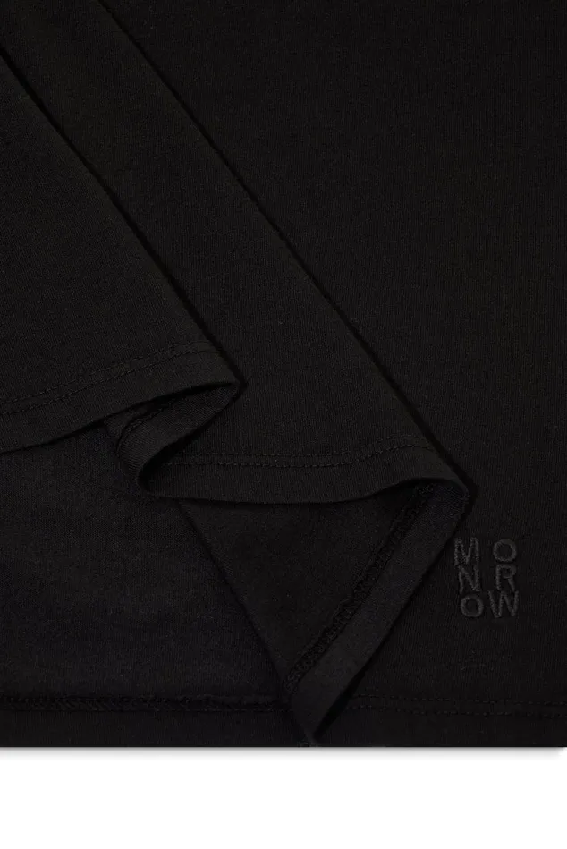 MONROW TEES Basic Crew Neck Tee Black 8211 Shop