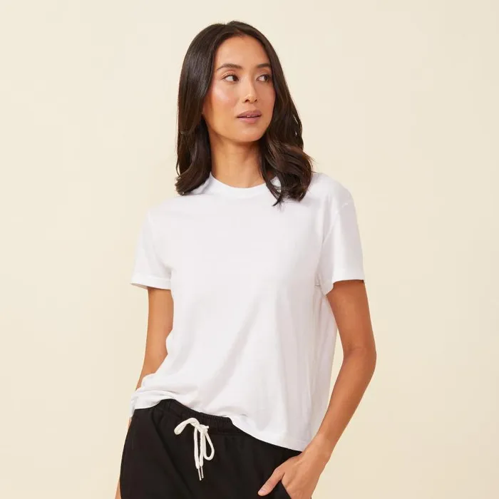 MONROW TEES Basic Crew Neck Tee White 8211 Shop