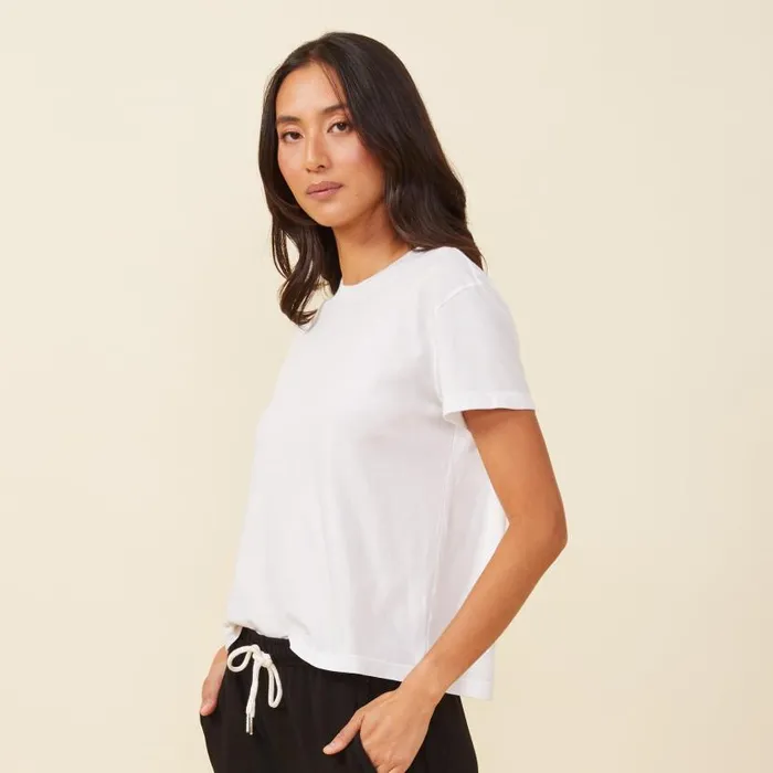 MONROW TEES Basic Crew Neck Tee White 8211 Shop