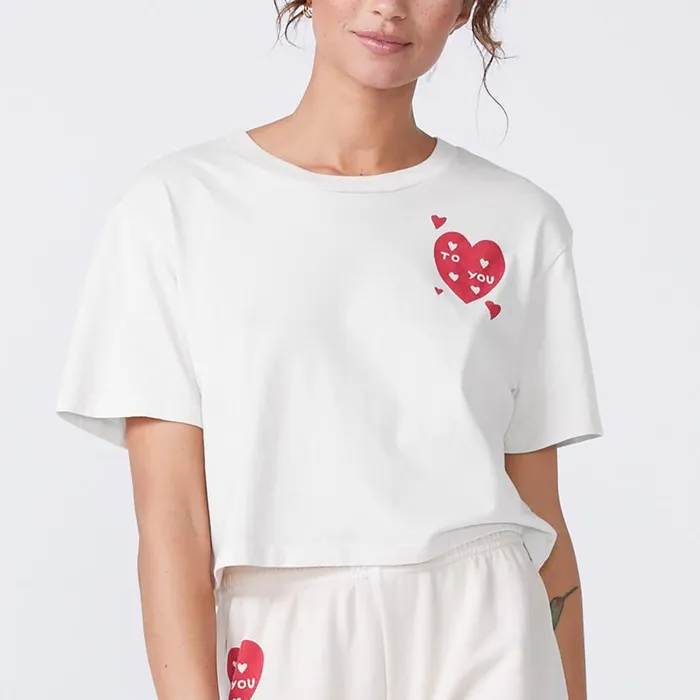 MONROW TEES Love Letter 50039s Tee White 8211 Shop