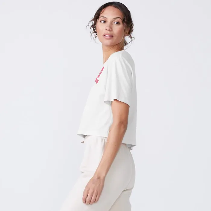 MONROW TEES Love Letter 50039s Tee White 8211 Shop