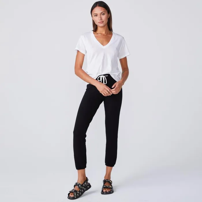 MONROW TEES Super Fine Jersey Fitted V Neck Tee White 8211 Shop