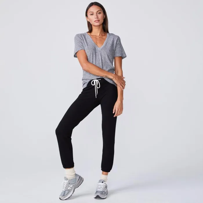 MONROW TEES Textured TriBlend Fitted V Neck Tee Granite 8211 Shop