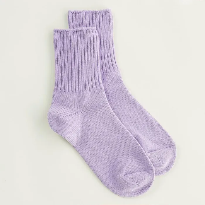 MONROW VIEW ALL Mens Organic Cotton Socks Misty Lilac 8211 Shop