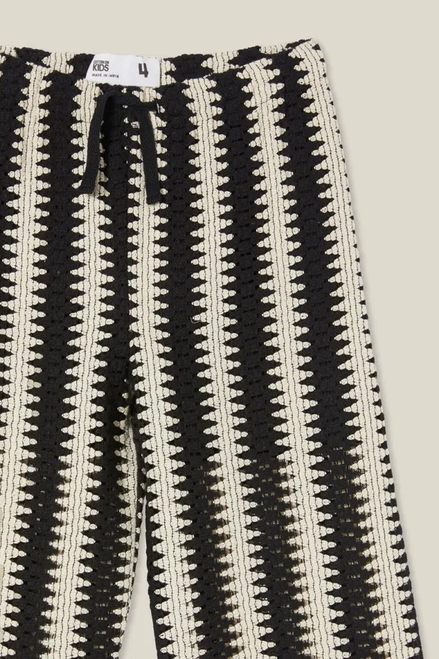 Morgan Pant Blackvanilla Stripe Girls Cotton On Leggings Pants and Jeans Morgan Pant Blackvanilla Stripe Girls Cotton On Leggings Pants and Jeans