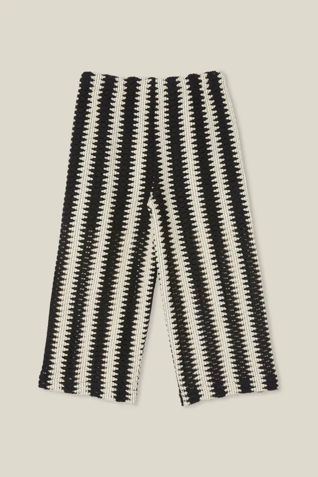 Morgan Pant Blackvanilla Stripe Girls Cotton On Leggings Pants and Jeans Morgan Pant Blackvanilla Stripe Girls Cotton On Leggings Pants and Jeans
