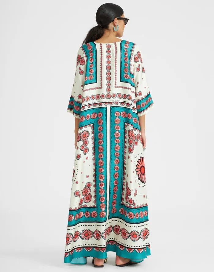 Muumuu Dress Place Daisy Place Turquoise Women La Double J Dresses Muumuu Dress Place Daisy Place Turquoise Women La Double J Dresses