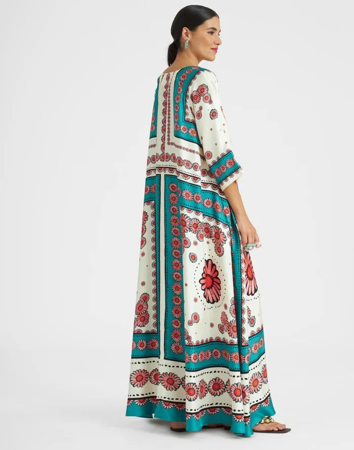 Muumuu Dress Place Daisy Place Turquoise Women La Double J Dresses Muumuu Dress Place Daisy Place Turquoise Women La Double J Dresses