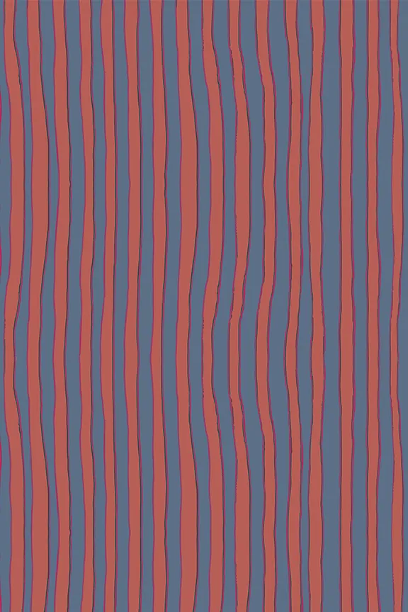 Natalie Martin AMELIA TOP Batik Stripe Navy Shop Tops