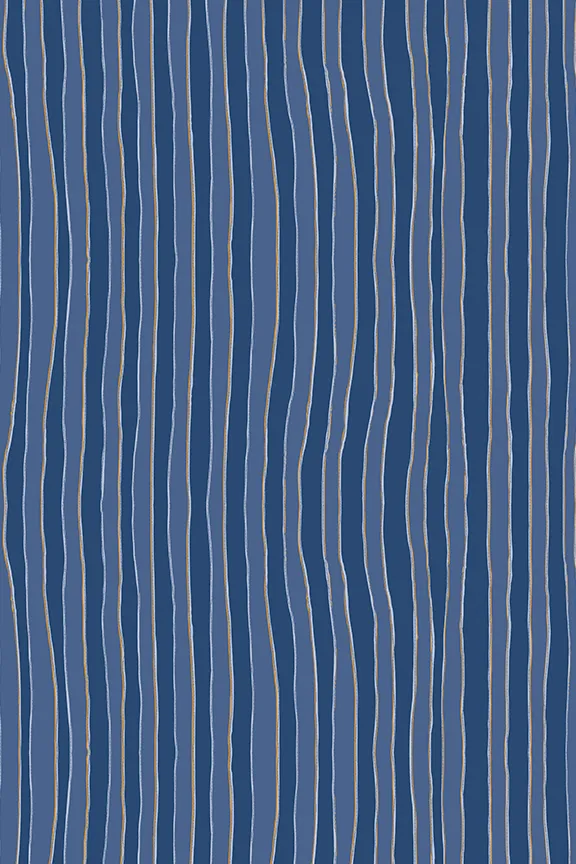 Natalie Martin AMELIA TOP Batik Stripe Navy Shop Tops