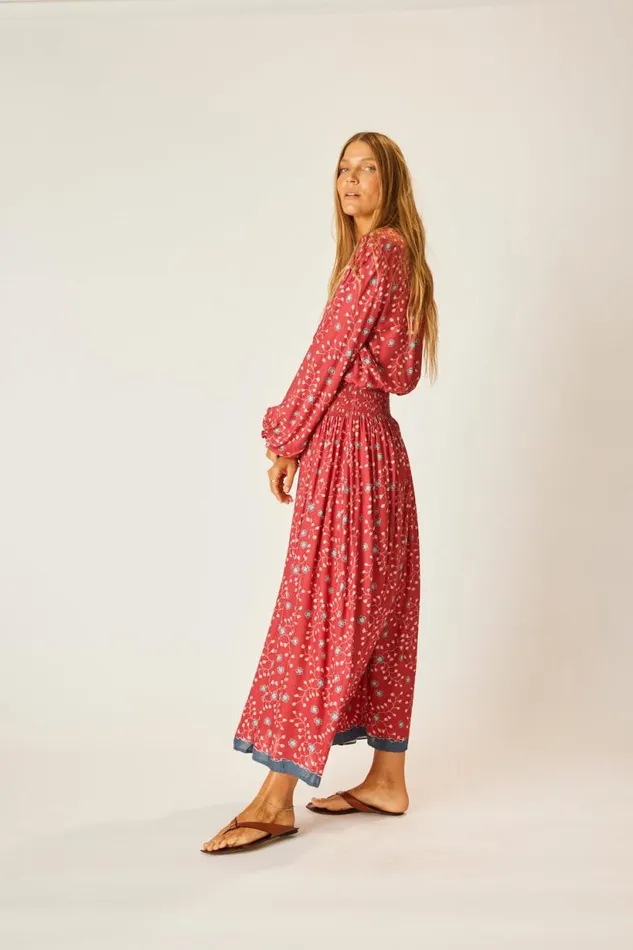 Natalie Martin BELLA SKIRT Pinwheel Barn Red Shop Bottoms