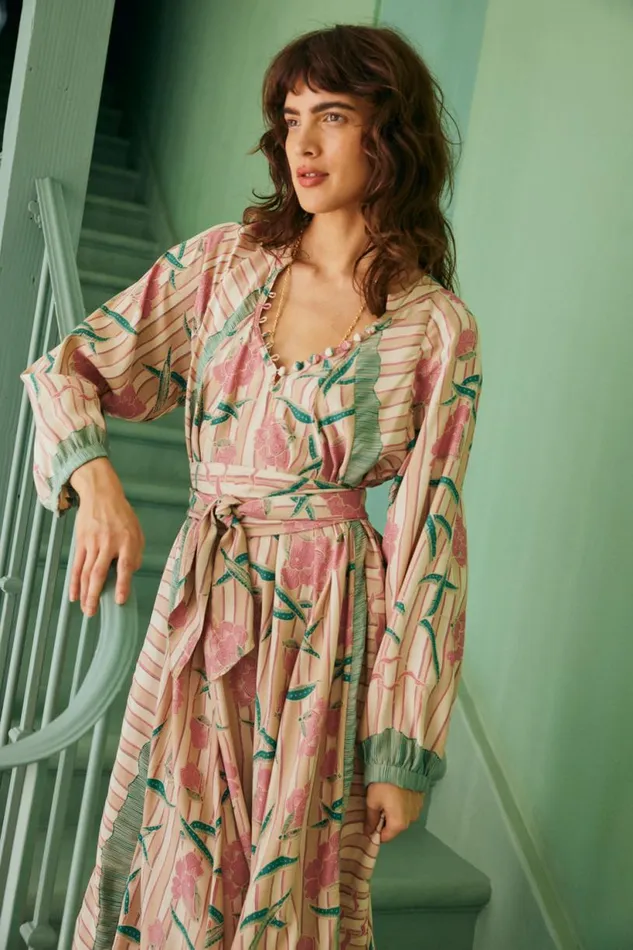 Natalie Martin FIORE MAXI Chamomile Rose Shop Dresses