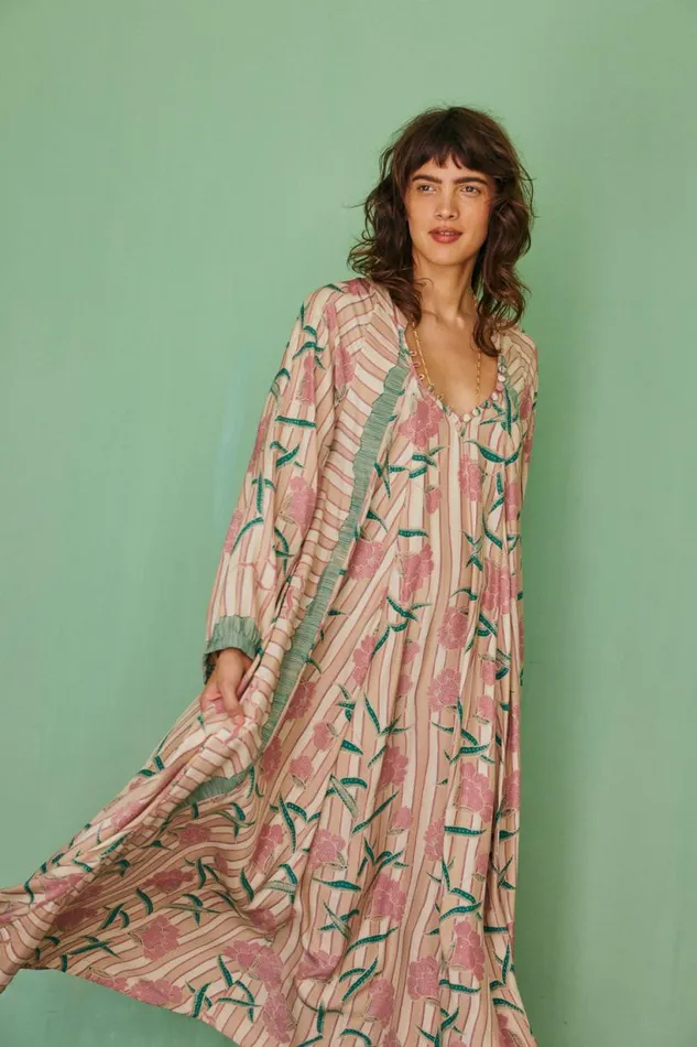 Natalie Martin FIORE MAXI Chamomile Rose Shop Dresses