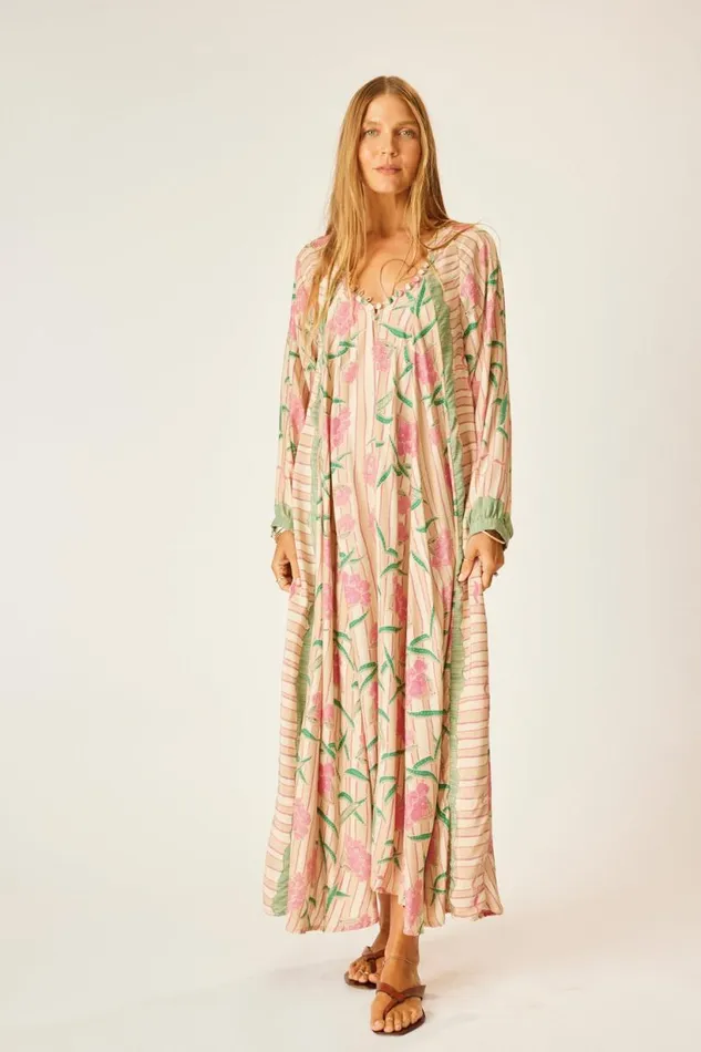 Natalie Martin FIORE MAXI Chamomile Rose Shop Dresses
