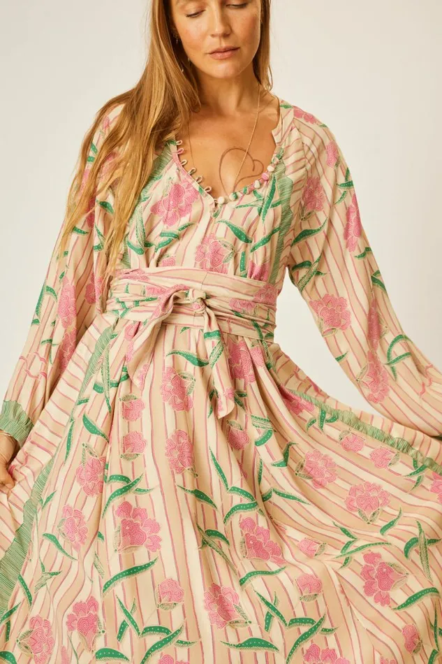 Natalie Martin FIORE MAXI Chamomile Rose Shop Dresses
