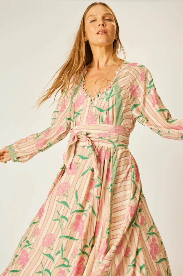 Natalie Martin FIORE MAXI Chamomile Rose Shop Dresses