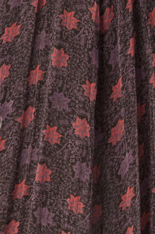 Natalie Martin FIORE MAXI Snowflake Aubergine Shop Dresses