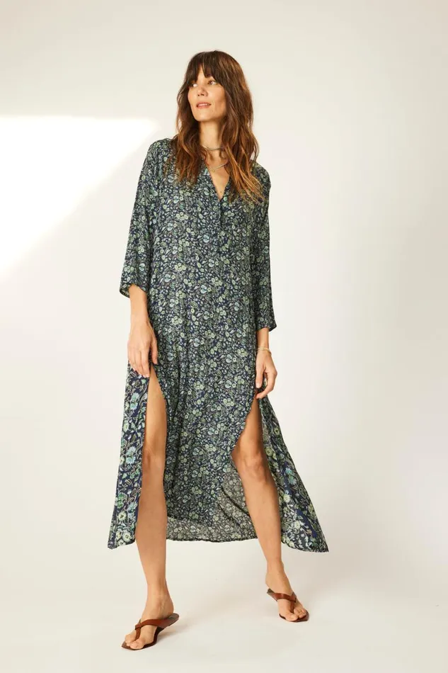 Natalie Martin ISOBEL DRESS Petite Fleur Marine Shop Dresses
