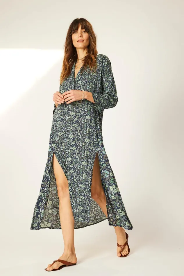 Natalie Martin ISOBEL DRESS Petite Fleur Marine Shop Dresses