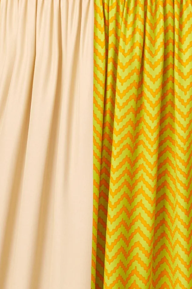 Natalie Martin JASPER SHORT Block Zigzag Tangerine Shop Bottoms