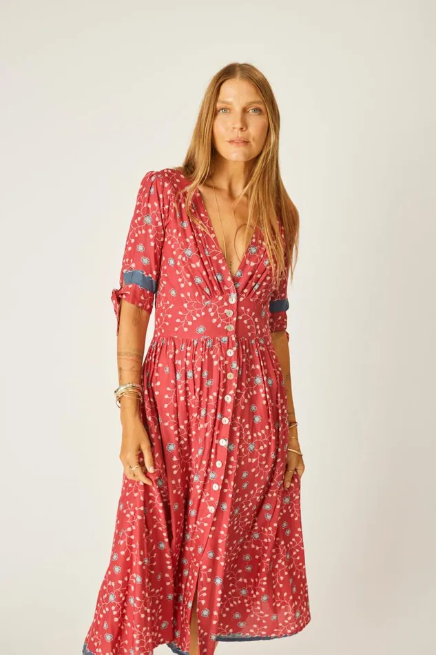 Natalie Martin LAYLA DRESS Pinwheel Barn Red Shop Dresses