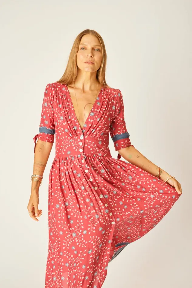 Natalie Martin LAYLA DRESS Pinwheel Barn Red Shop Dresses