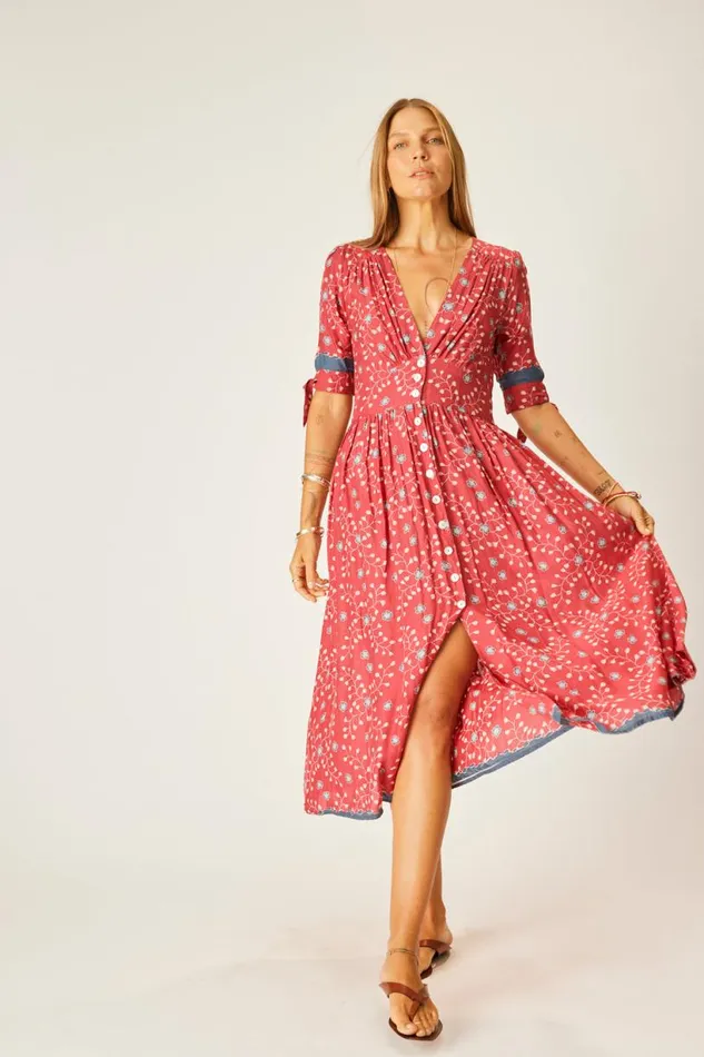 Natalie Martin LAYLA DRESS Pinwheel Barn Red Shop Dresses