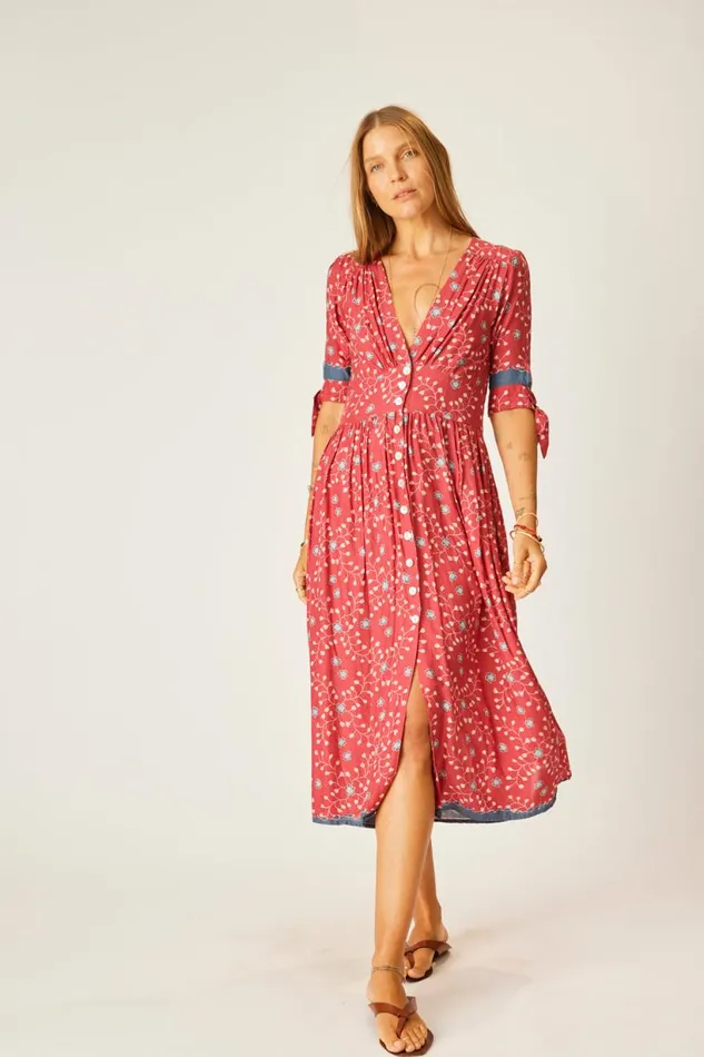 Natalie Martin LAYLA DRESS Pinwheel Barn Red Shop Dresses