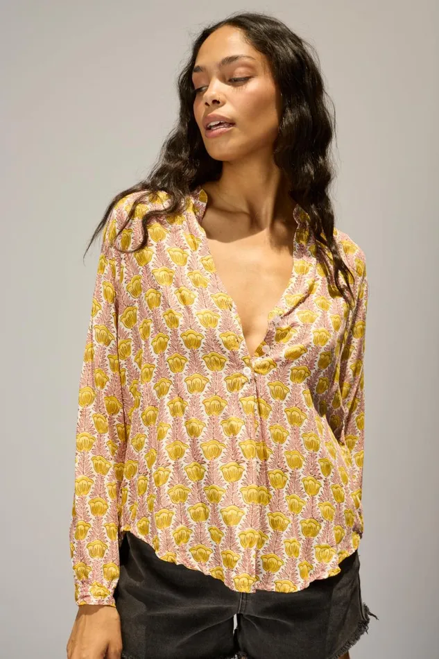 Natalie Martin LESLIE SHIRT Tulip Bahamas Pink Shop Tops