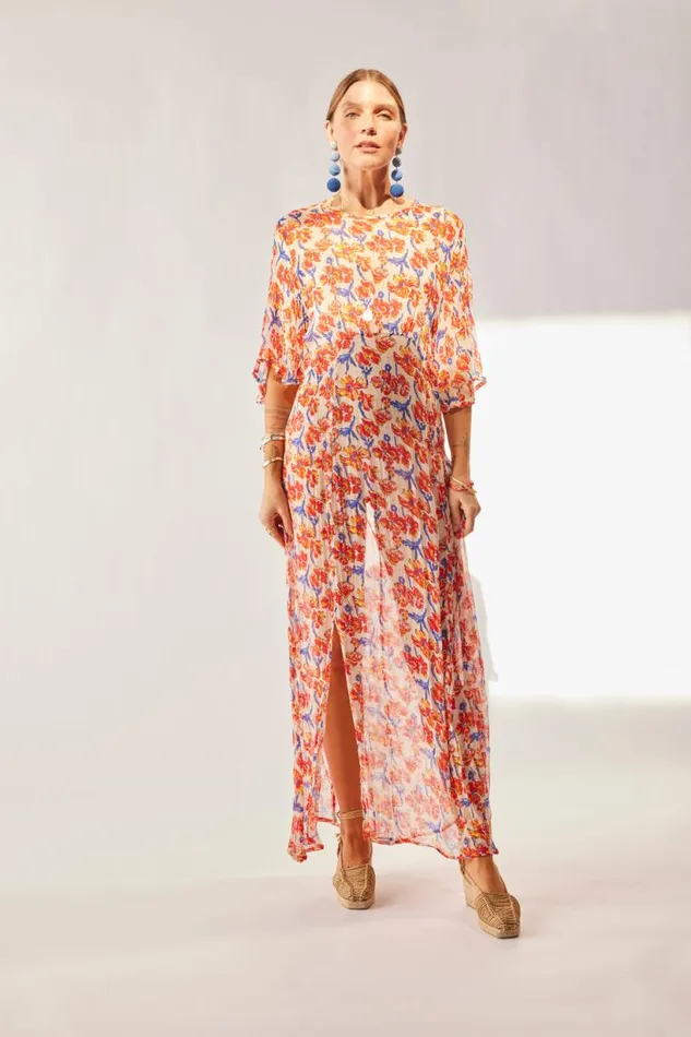 Natalie Martin LILY DRESS Chiffon Watercolor Clem Shop Dresses