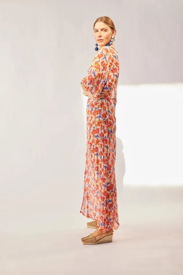 Natalie Martin LILY DRESS Chiffon Watercolor Clem Shop Dresses