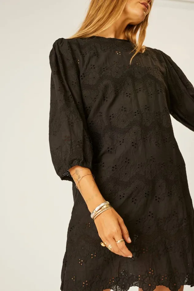 Natalie Martin LISA DRESS Geranium Midnight Shop Dresses
