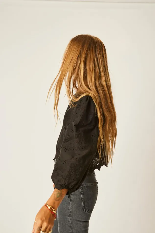 Natalie Martin LISA TOP Geranium Midnight Shop Tops