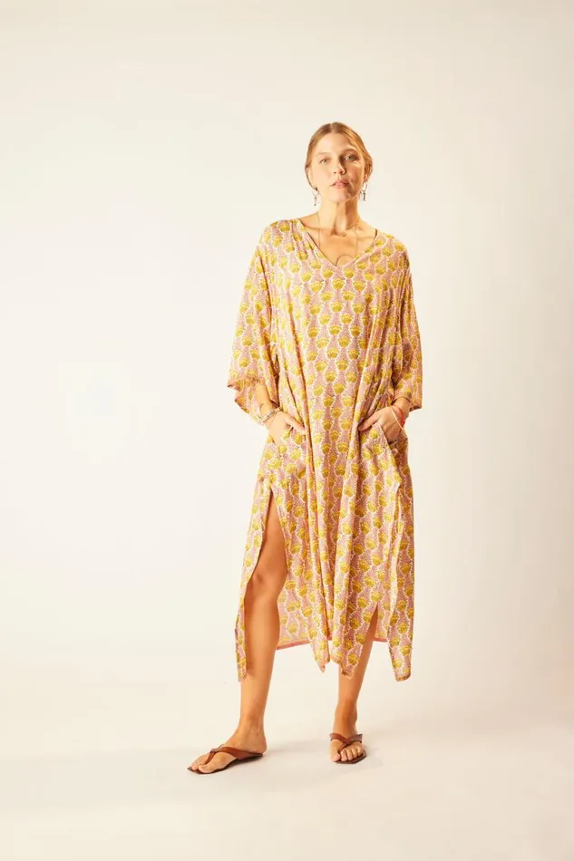 Natalie Martin MARIN DRESS WITH SASH Tulip Bahamas Pink Shop Dresses