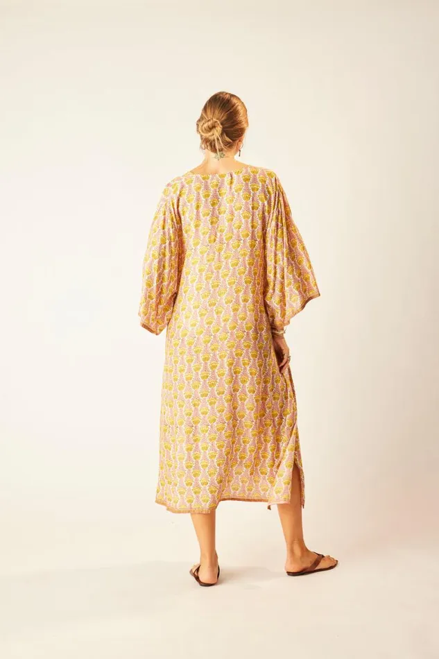 Natalie Martin MARIN DRESS WITH SASH Tulip Bahamas Pink Shop Dresses