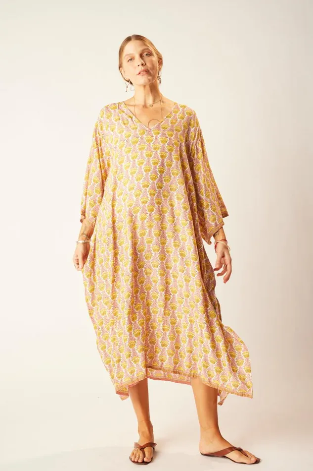 Natalie Martin MARIN DRESS WITH SASH Tulip Bahamas Pink Shop Dresses