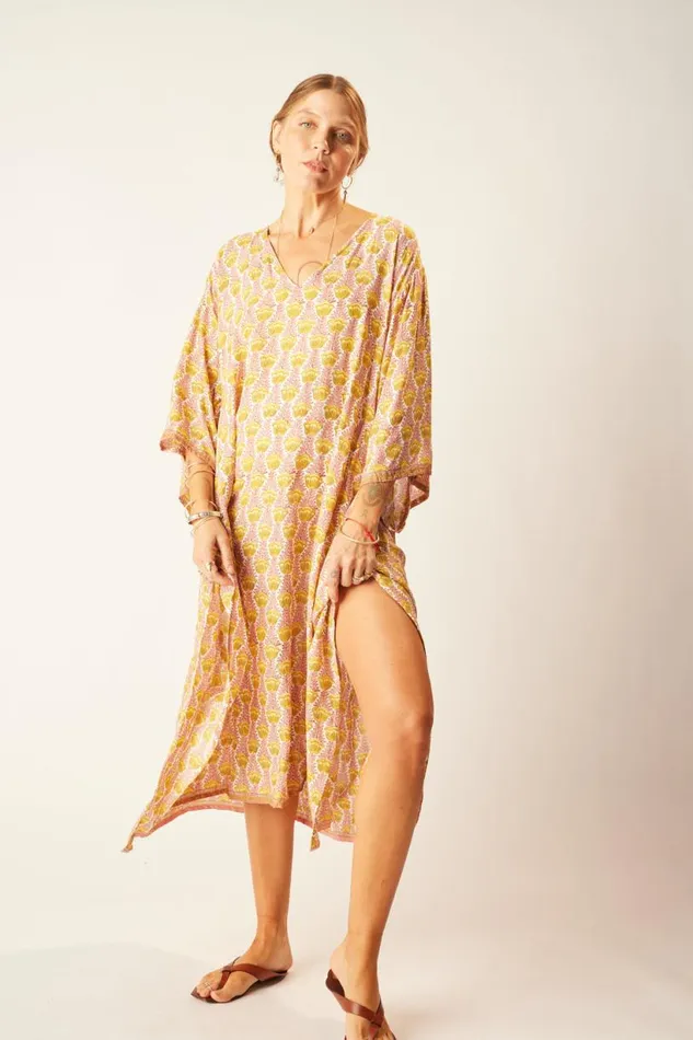 Natalie Martin MARIN DRESS WITH SASH Tulip Bahamas Pink Shop Dresses