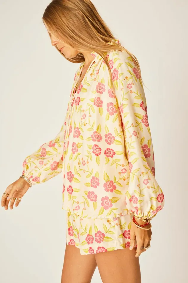 Natalie Martin PENNY BLOUSE Prairie Dusty Crimson Shop Tops