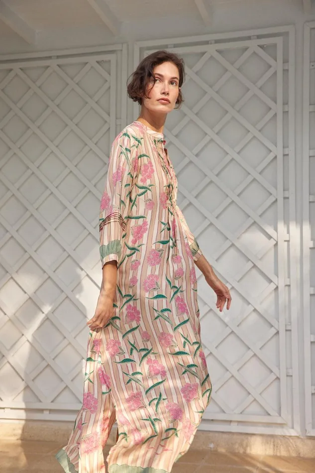 Natalie Martin SAMMIE MAXI Chamomile Rose Shop Dresses
